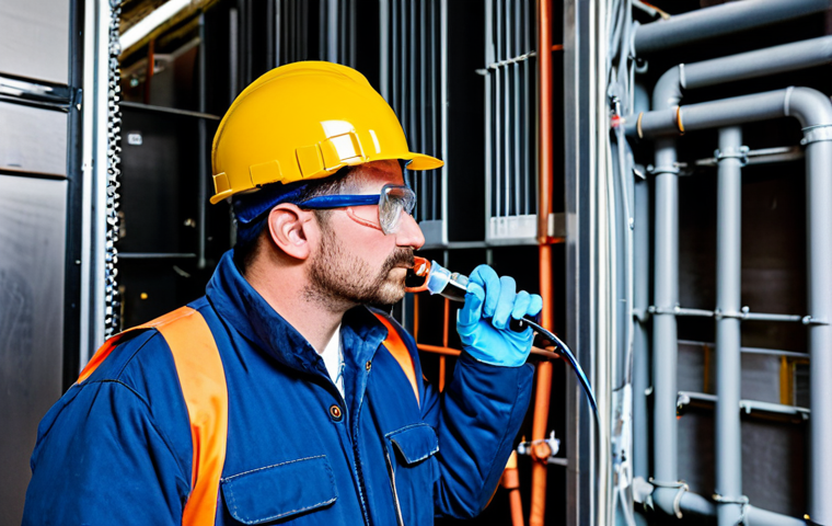 공조냉동기계 실무에서 자주 발생하는 문제 - Diagnosing Excessive Discharge Pressure**
"A skilled HVAC technician, fully clothed in work overall... 공조냉동기계 실무에서 자주 발생하는 문제 - Diagnosing Excessive Discharge Pressure**
"A skilled HVAC technician, fully clothed in work overall...